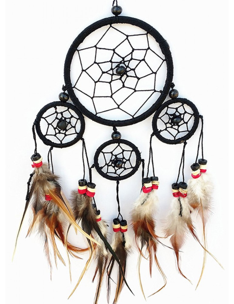 Handmade Traditional Dream Catcher with Feathers Hanging Ornament -BL Handmade Traditional Dream Catcher with Feathers Hanging Ornament -BL