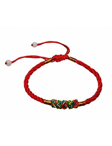 Feng Shui Handmade Adjustable Red String Bracelet for Good Luck