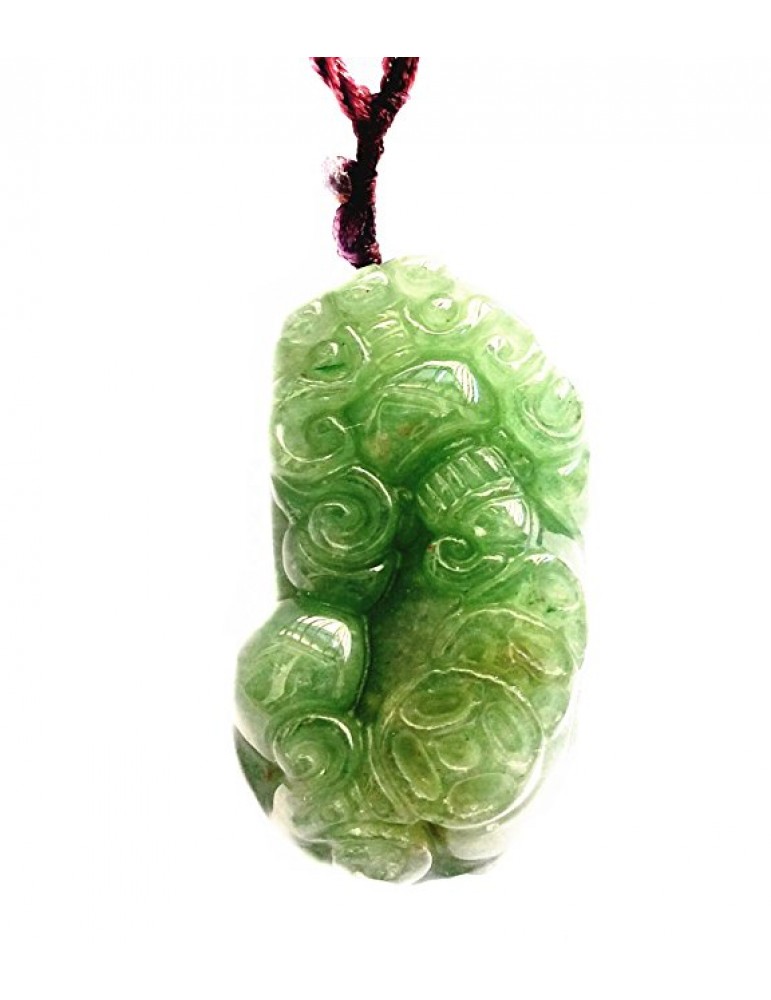 Handmade Feng Shui Pi Yao Necklace Pendant for Wealth Luck Handmade Feng Shui Pi Yao Necklace Pendant for Wealth Luck