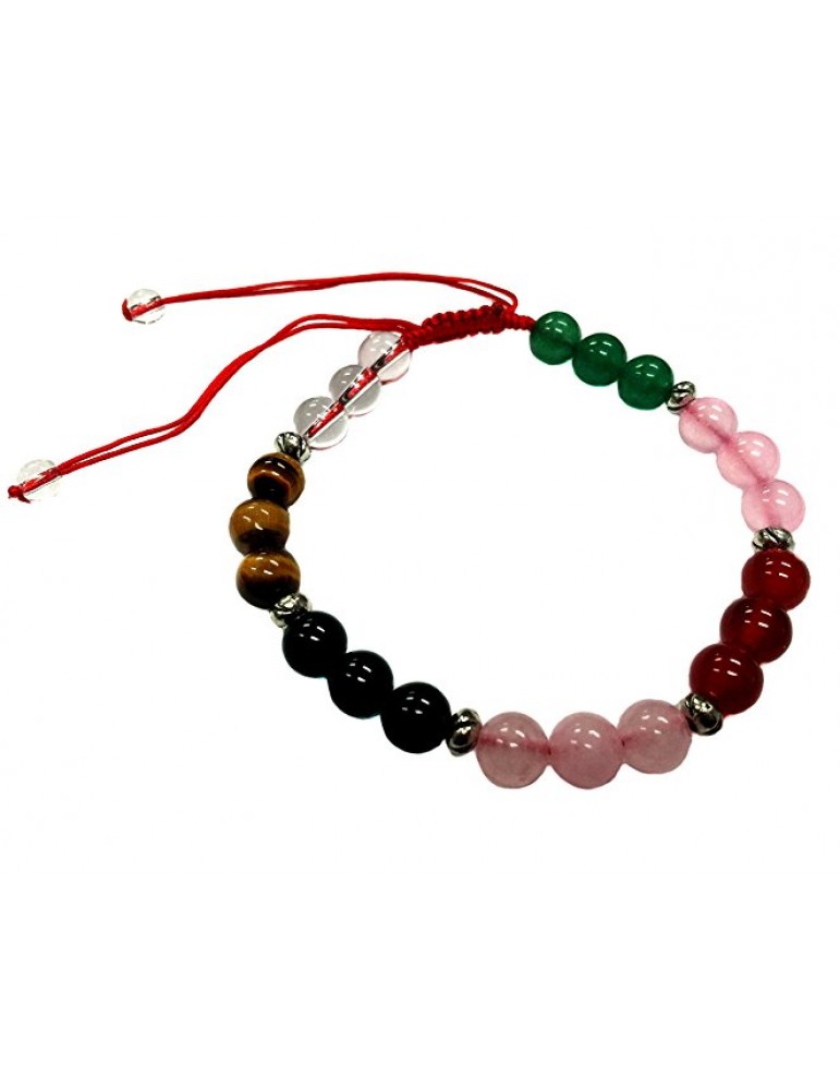 Feng Shui Handmade Seven Colors Crystal Bracelet Feng Shui Handmade Seven Colors Crystal Bracelet