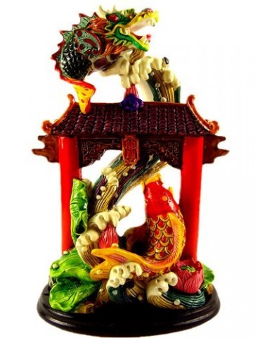 Feng Shui Chinese Carps Jump Over the Dragon Gate