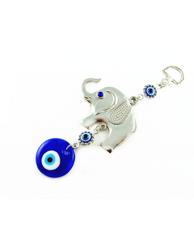 BLUE EVIL EYE WITH ELEPHANT BLUE EVIL EYE WITH ELEPHANT